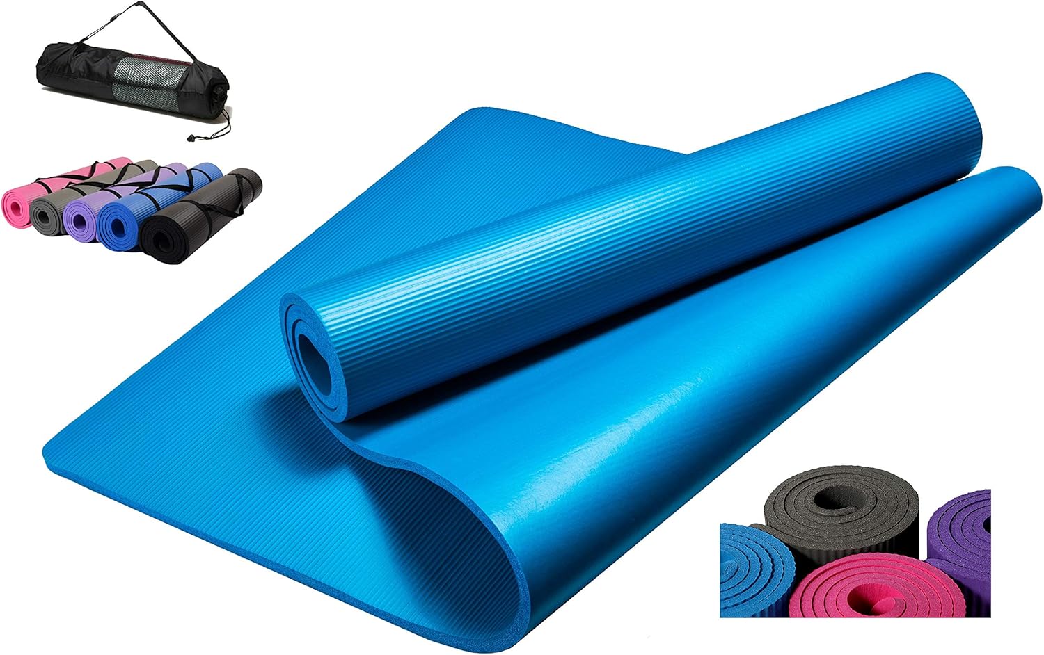 Kamay's Exercise Mat 10mm NBR Fitness Yoga Mat Purple