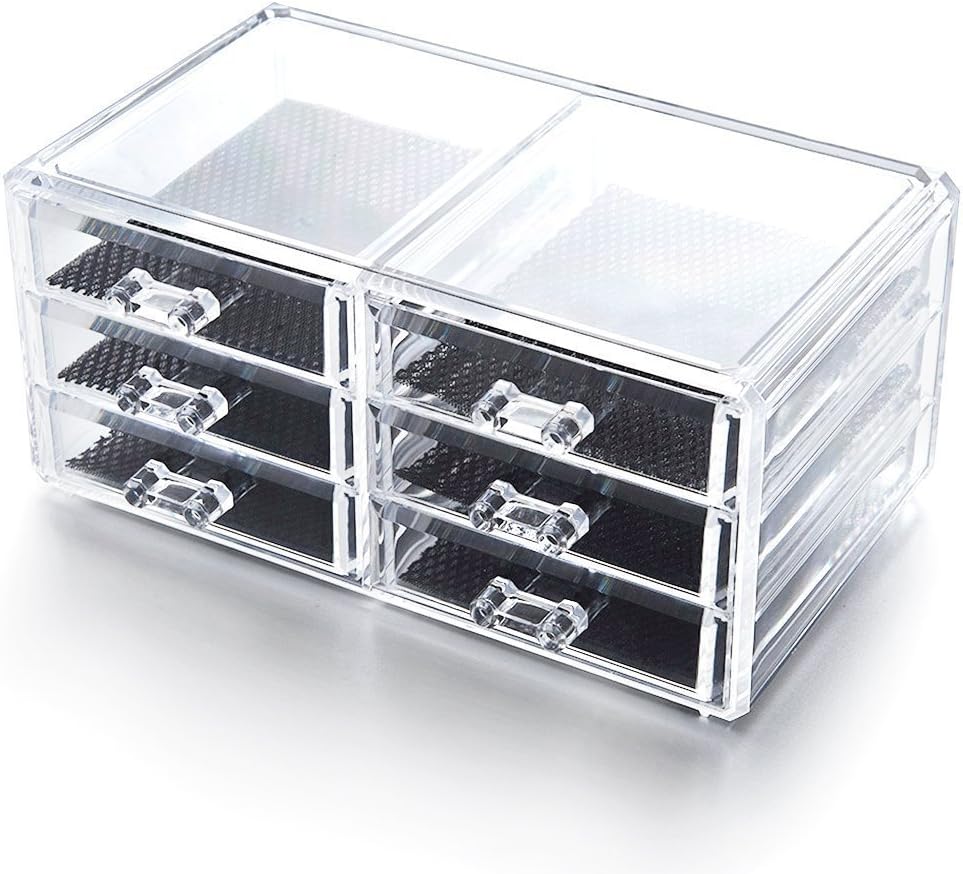 SF-1005-5 Kamay's 3 Layer 6 Drawers Cuboid Drawer Transparent Acrylic Cosmetic Storage Boxes