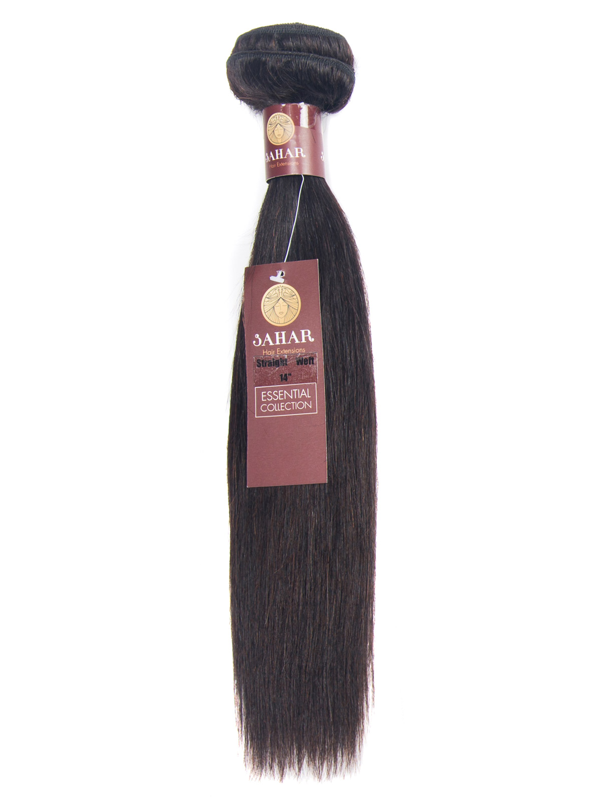 Sahar Essential Virgin Remy Human Hair Extensions 100g 8a Straight 1b Natural Black 14 Inch